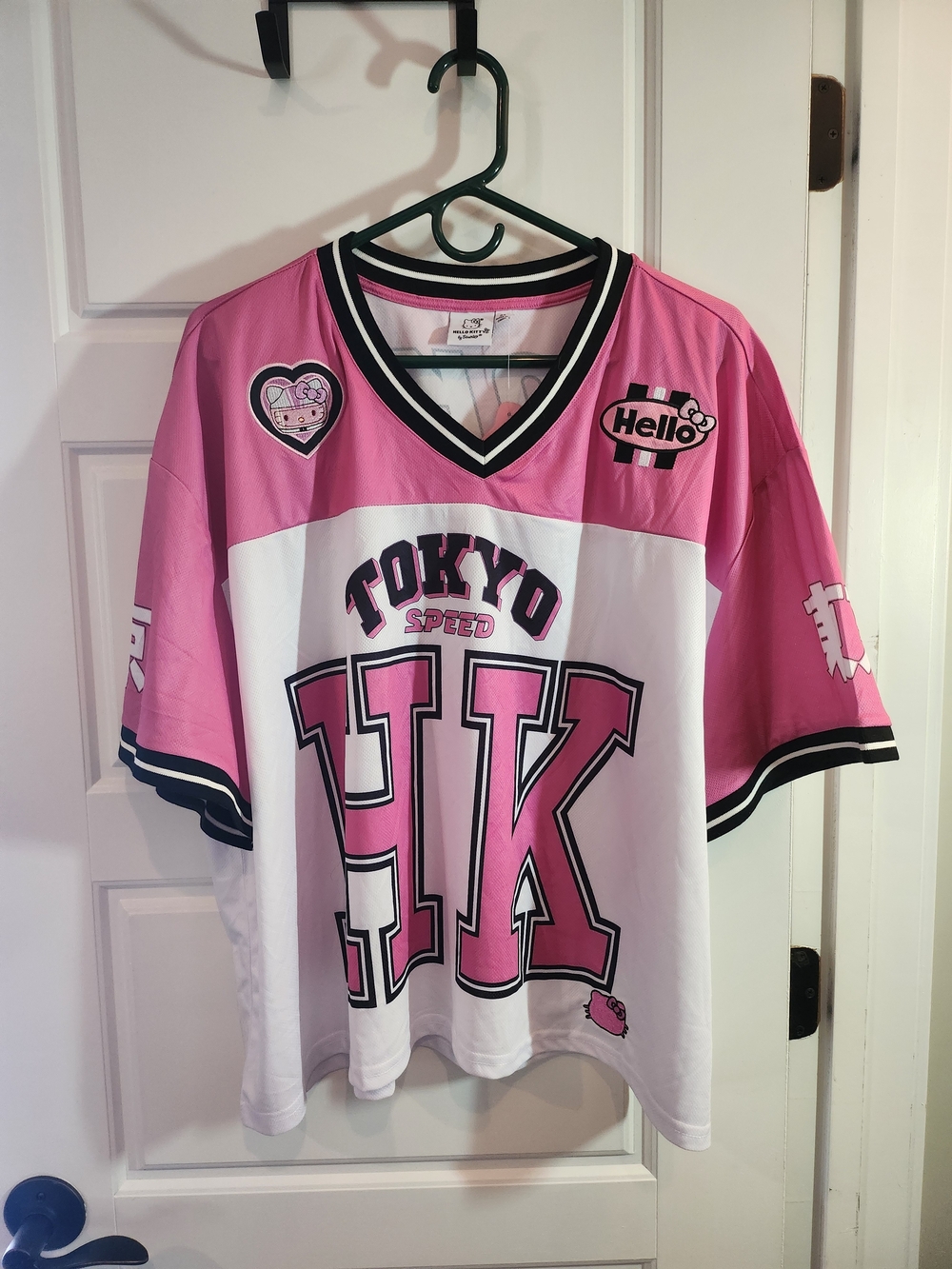 Sanrio Pink & White Tokyo HK Jersey Top
